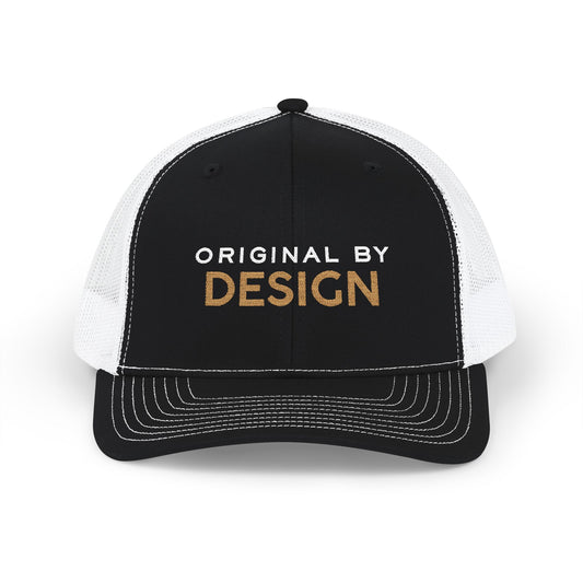"Original by Design" Embroidered Snapback Trucker Cap