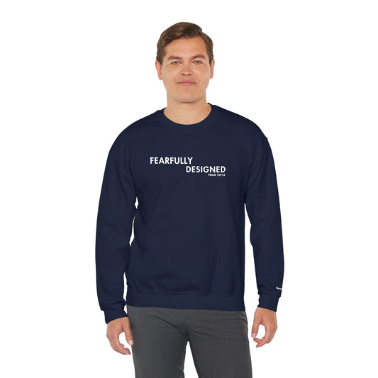 Fearfully Designed Embroidered Sweatshirt - Navy