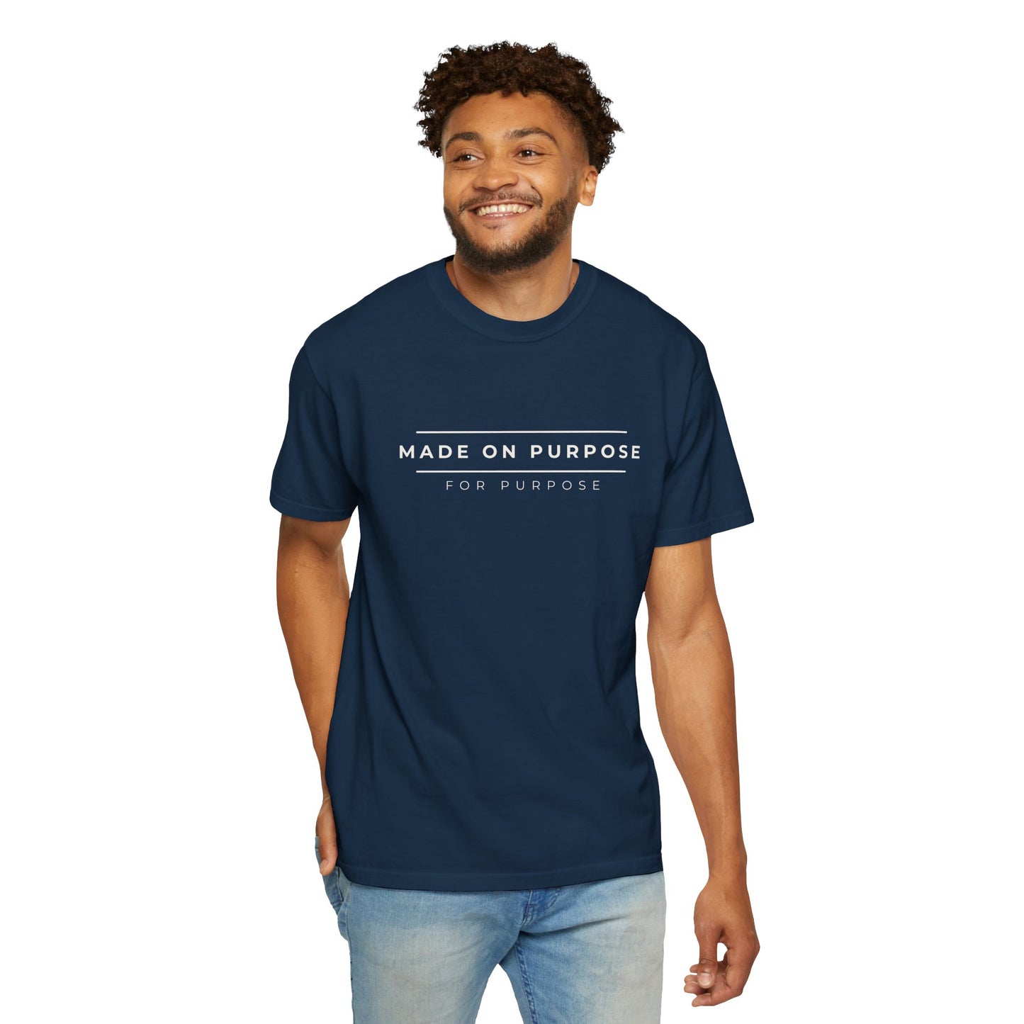 Made on Purpose Tee - Navy