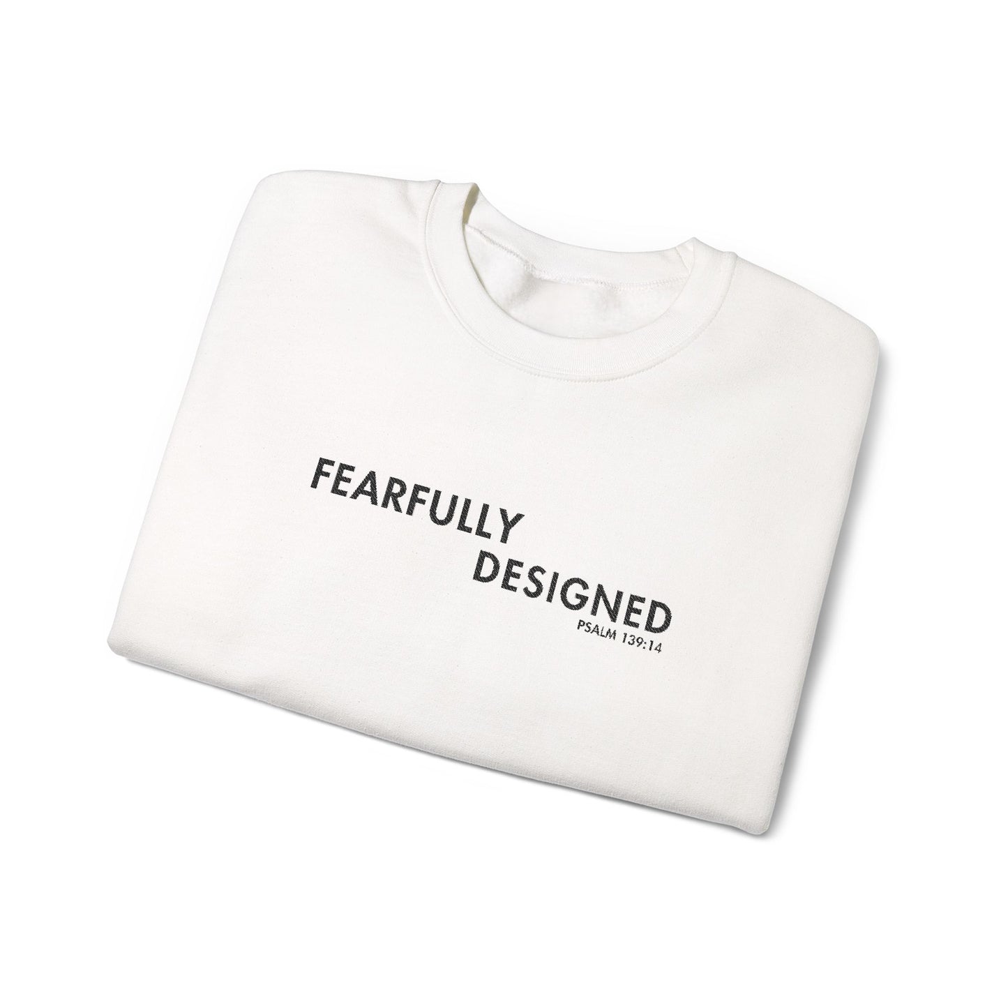 Fearfully Designed Embroidered Sweatshirt - White