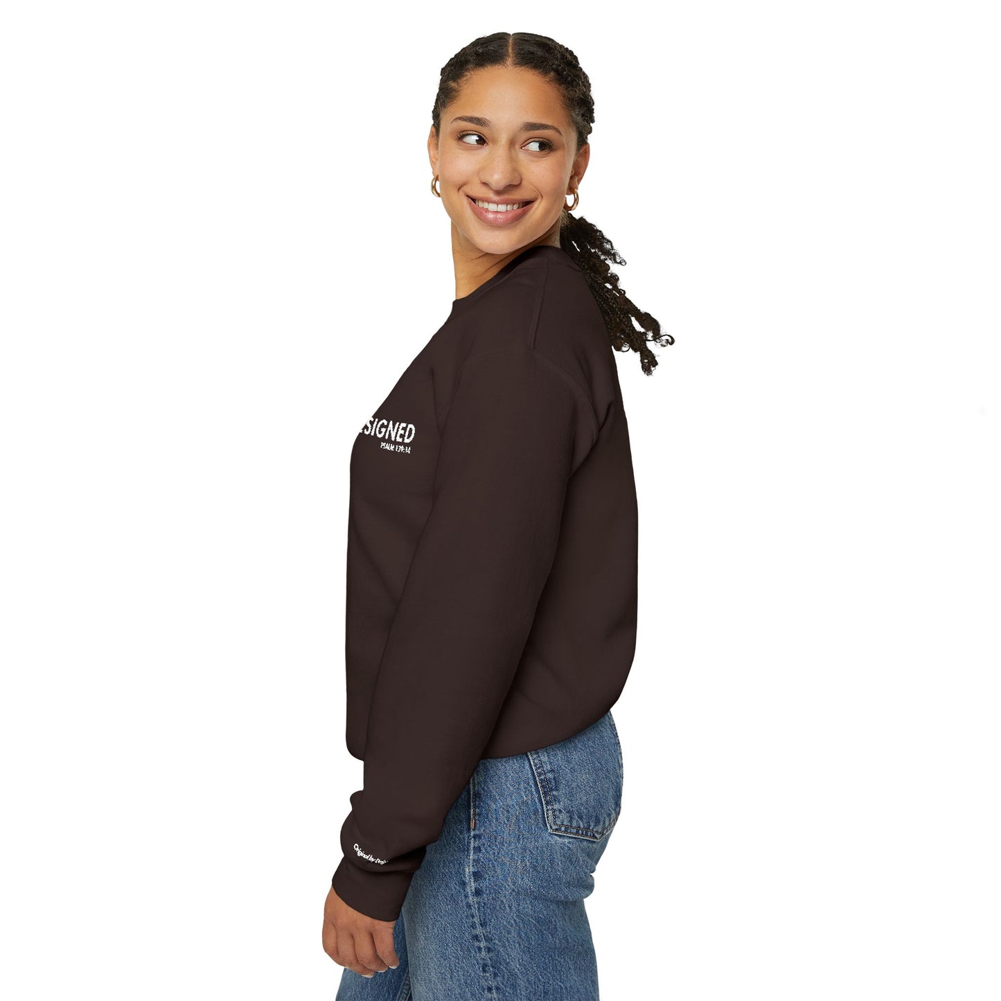 Fearfully Designed Embroidered Sweatshirt - Dark Chocolate