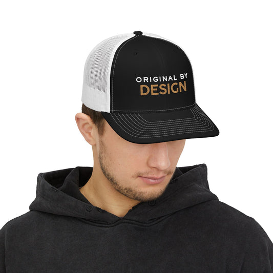 "Original by Design" Embroidered Snapback Trucker Cap
