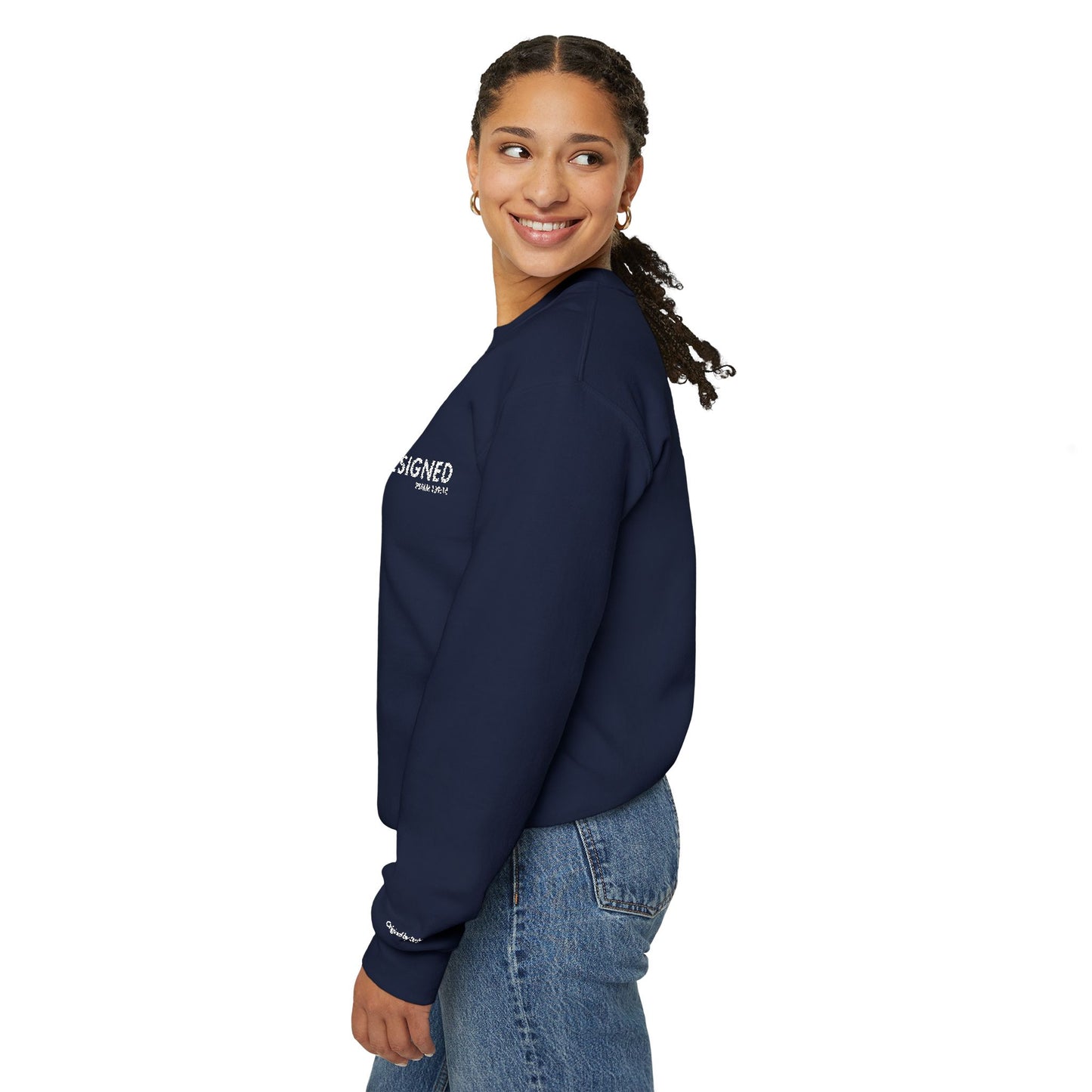 Fearfully Designed Embroidered Sweatshirt - Navy