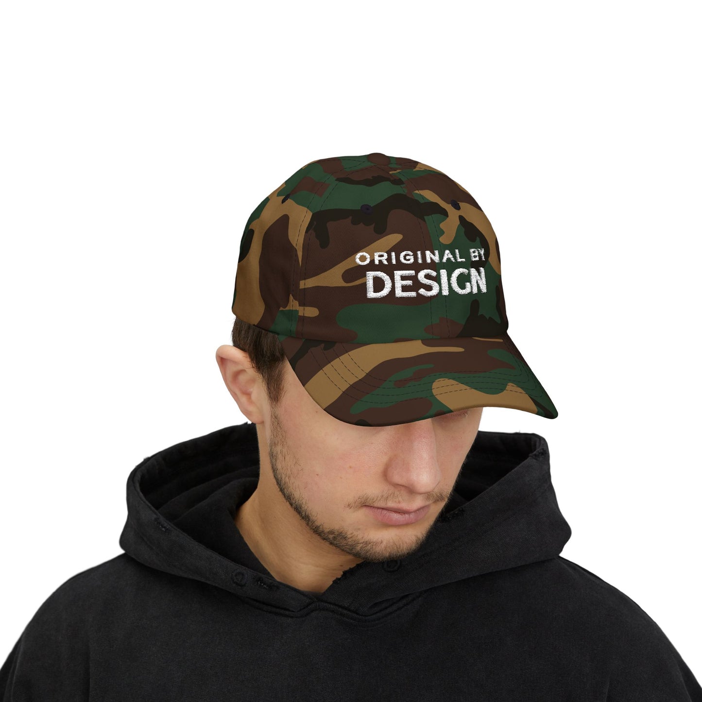 Camo Embroidered 'Original by Design' Baseball Hat