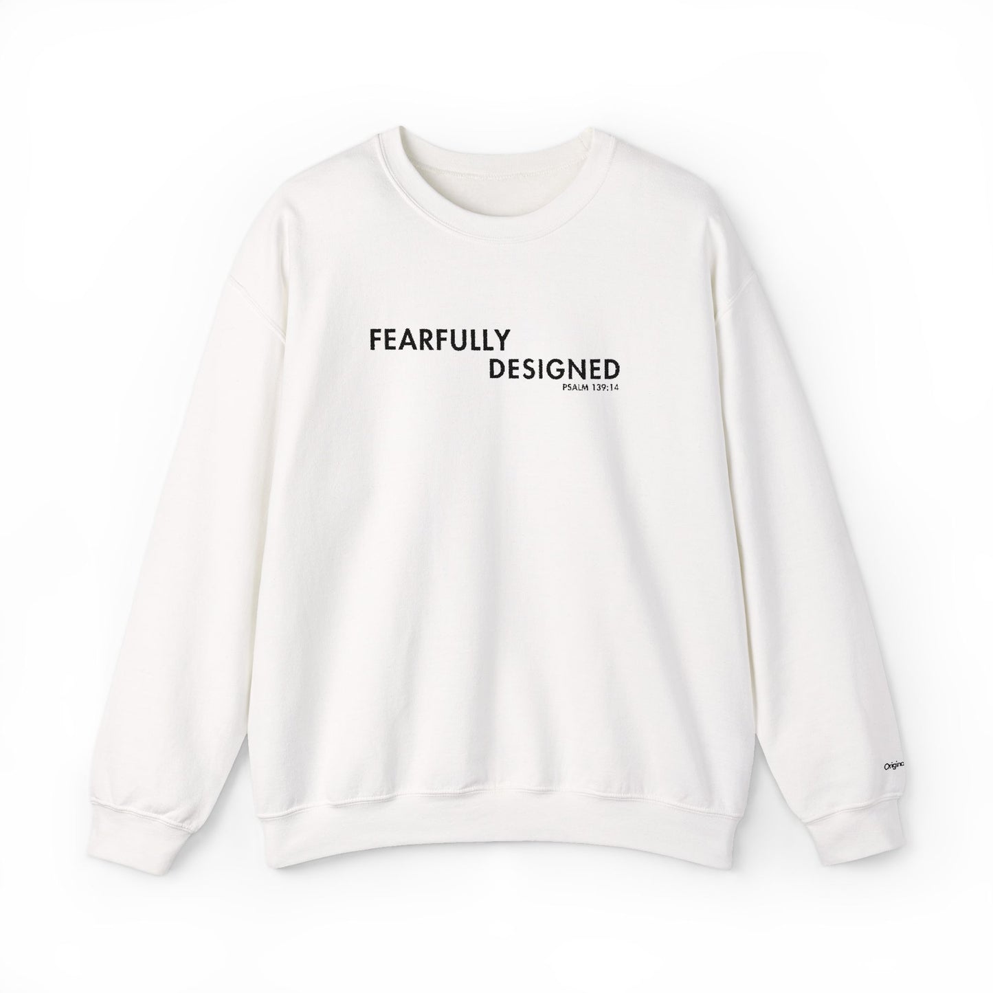 Fearfully Designed Embroidered Sweatshirt - White