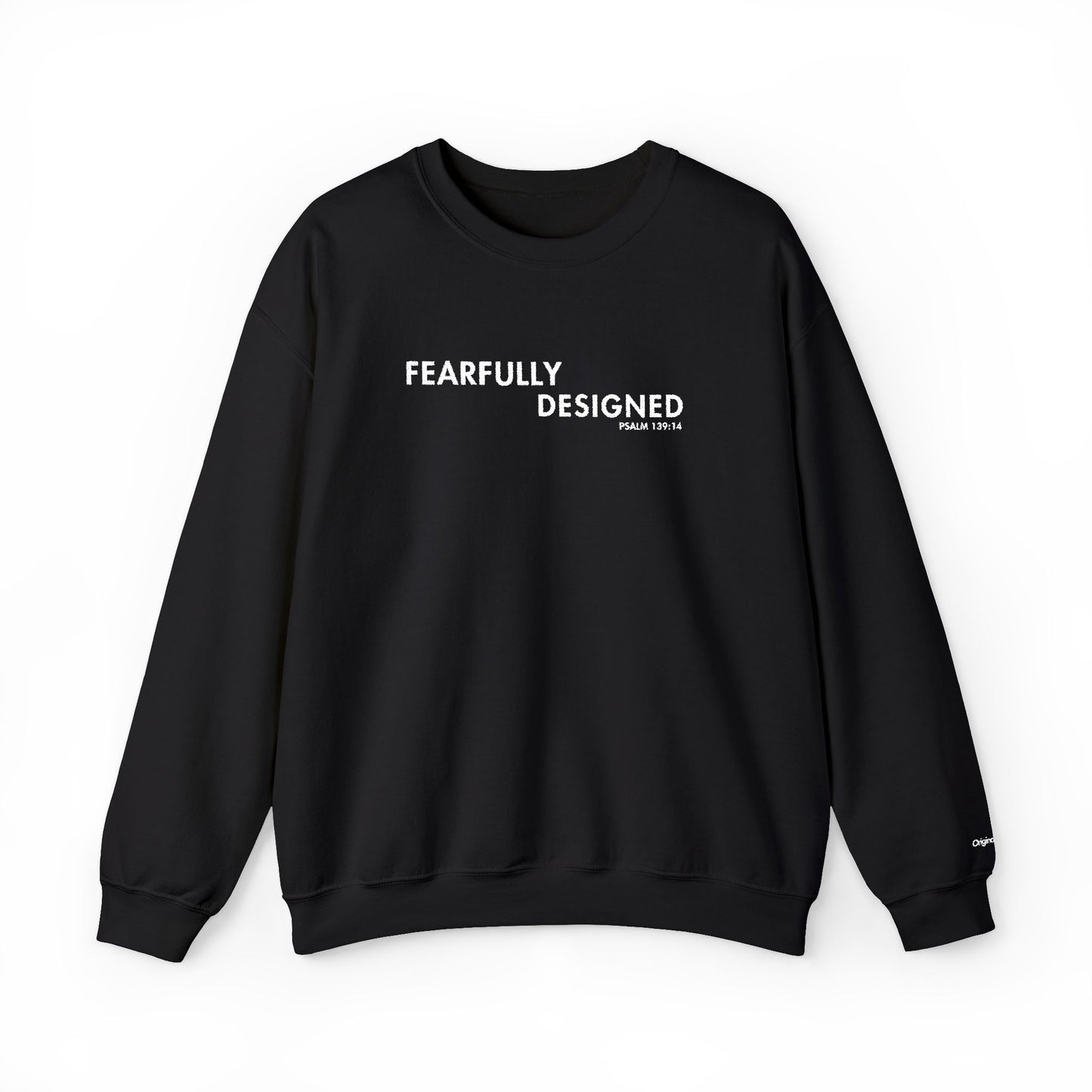 Fearfully Designed Embroidered Sweatshirt - Black