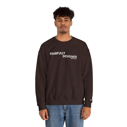 Fearfully Designed Embroidered Sweatshirt - Dark Chocolate