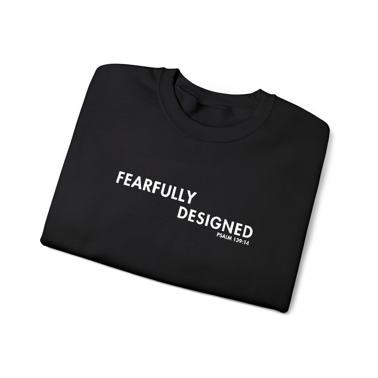 Fearfully Designed Embroidered Sweatshirt - Black